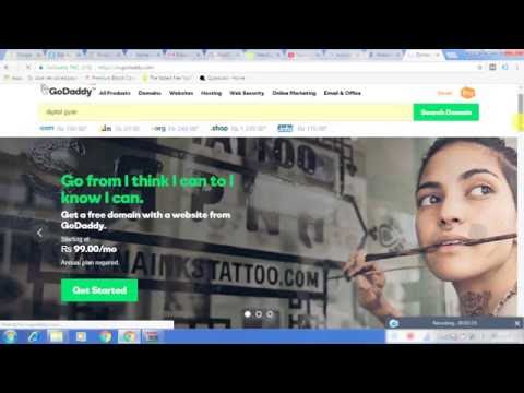 How to book a Domain name from godaddy