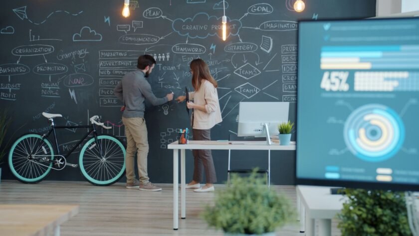 Canva team collaborating on a design platform during its pivot to business users