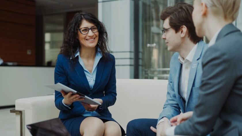McKinsey consultants collaborating in a strategy meeting
